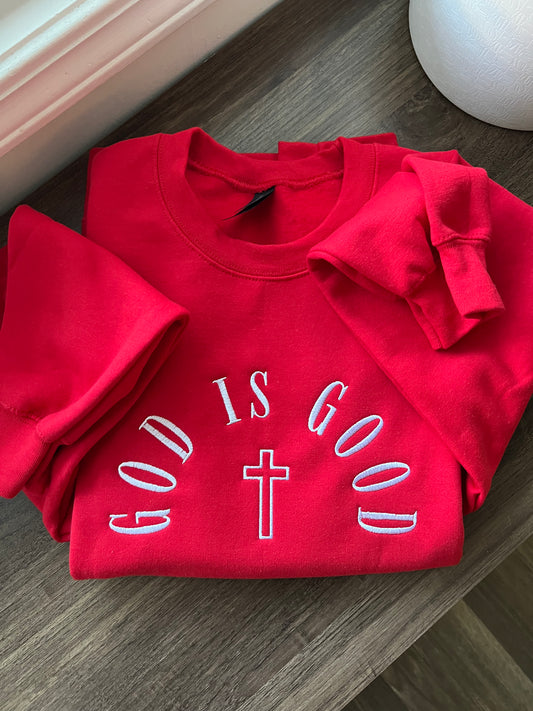 God Is Good Cross Sweatshirt